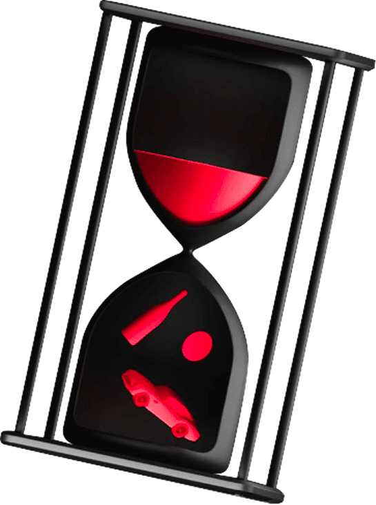 Abstract sandclock object